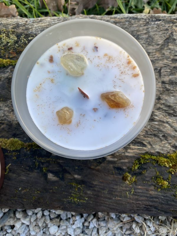 Bougie "Positivity" Citrine et Thé Vert – Image 3
